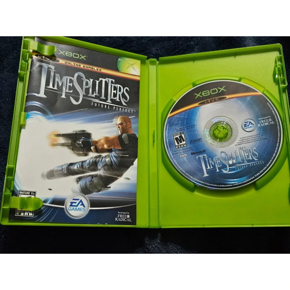 TimeSplitters Future Perfect Microsoft Xbox Game Original CIB Complete Manual